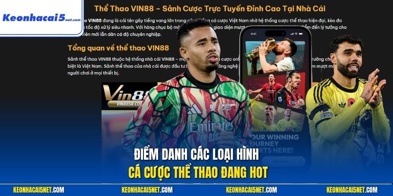 Điểm danh các loại hình cá cược thể thao đang hot