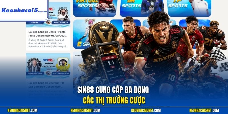 Sin88 cung cấp đa dạng các thị trường cược